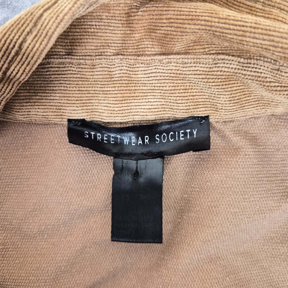 Streetwear Society Corduroy Shacket Women Medium Boxy Western Gorpcore Granola - Picture 4 of 7